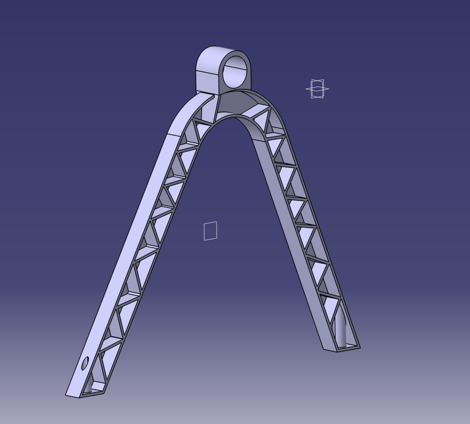 Structural rib CAD model for manufacturing support